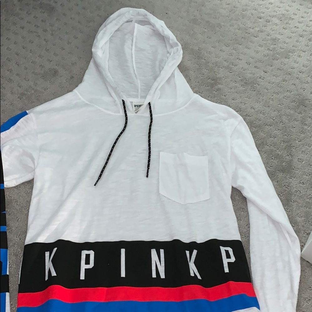 Hooded t shirt, long sleeve